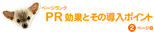 実話シリーズ第3弾 ページランク効果とその導入ポイント 2ページ目 実話シリーズ第3弾 ページランク効果とその導入ポイント 2ページ目
